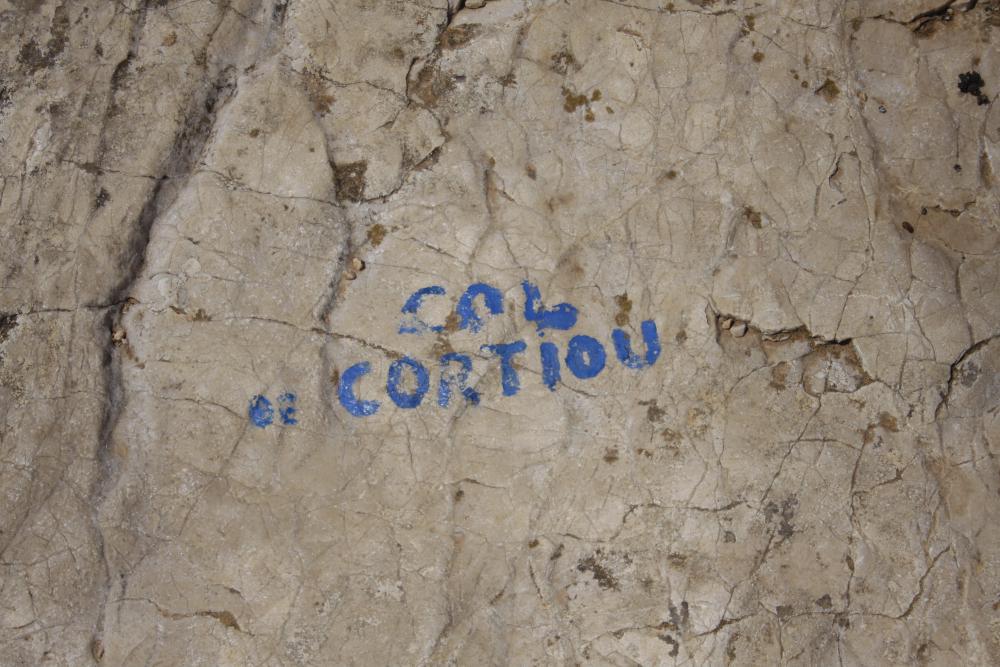 Col de Cortiou : marquage du Col de Cortiou